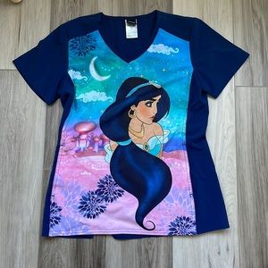 Jasmine Disney Scrub Top